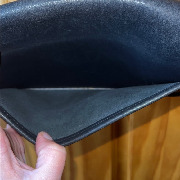 Vintage Coach 9755 Black Pocket Purse Turn lock leather bag made in 1998 - Picture 14 of 16